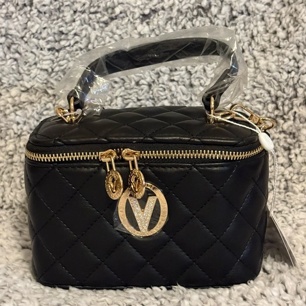 Valentino Orlandi Black Quilted Cosmetic bag - Picture 3 of 6